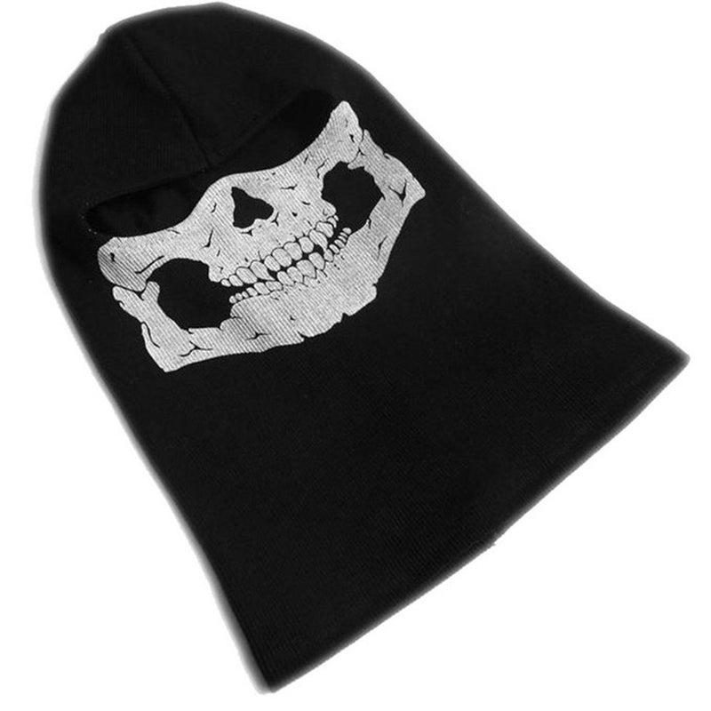 Nuoxinus Black Balaclava Ghosts Skull Full Face Mask for Cosplay Party Halloween Outdoor Motorcycle Bike Cycling Skateboard Hiking Skiing Snowmobile Snowboard - Image 5